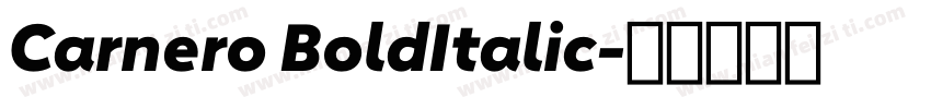 Carnero BoldItalic字体转换
